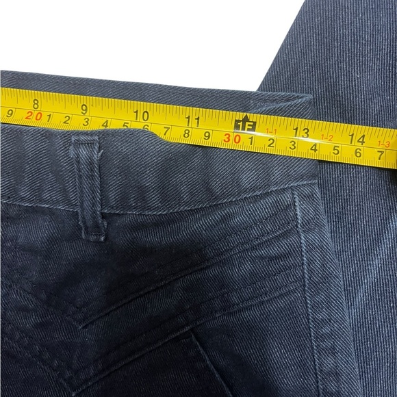 Vtg Jewell's Classic Bottoms Dark Blue V Front Hi Waisted Bareback Western Jeans - Picture 6 of 8